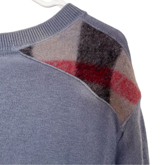 Burberry Brit V-Neck Pullover Sweater Blue XL - Picture 7 of 8